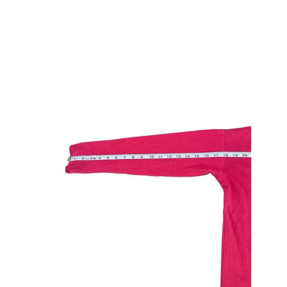 J. Jill Burgundy Basic Soft Simple Supima Scoop Neck Tunic Top Size Medium - Picture 10 of 11